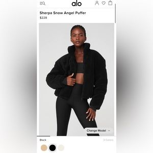 Alo Sherpa angel puffer small